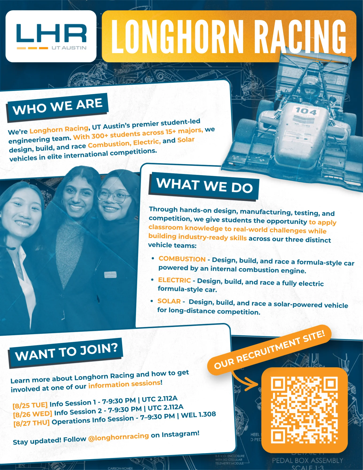 LHR general recruitment flyer, posted around campus